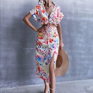 3/$30 Floral Skirt and Top Matching Set